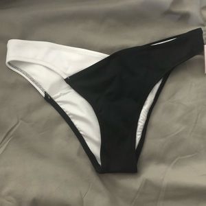 Victoria Secret White/Black Swim Suit Bottom